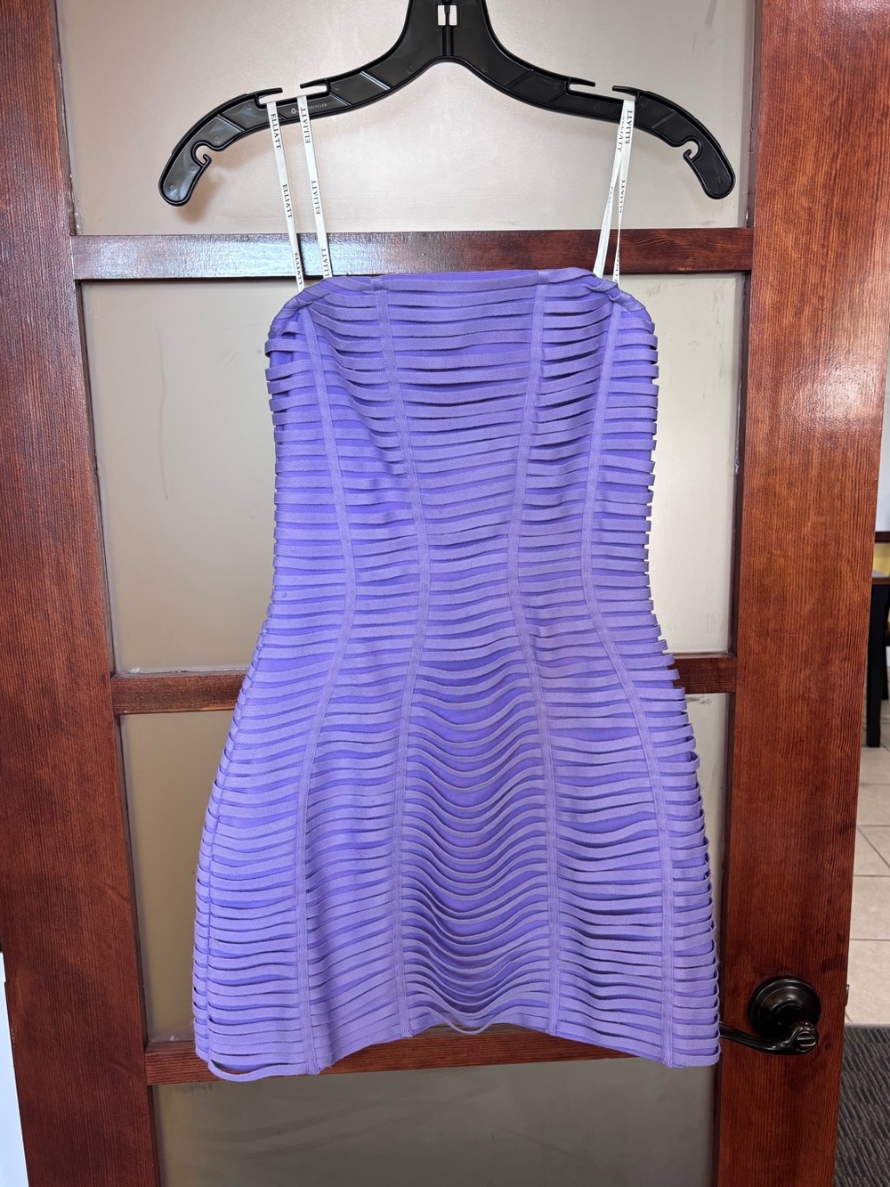 Elliatt Lavender Strapless Bodycon Mini Dress